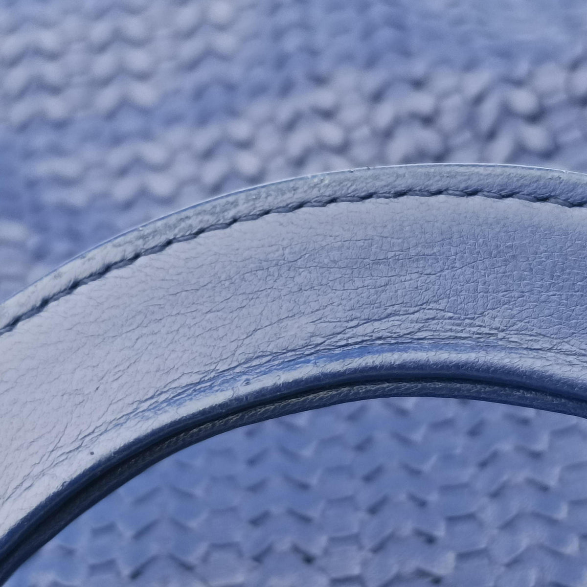 Vintage Christian Dior Soft Lady Dior Blue lambskin  handbag | stylenewstar