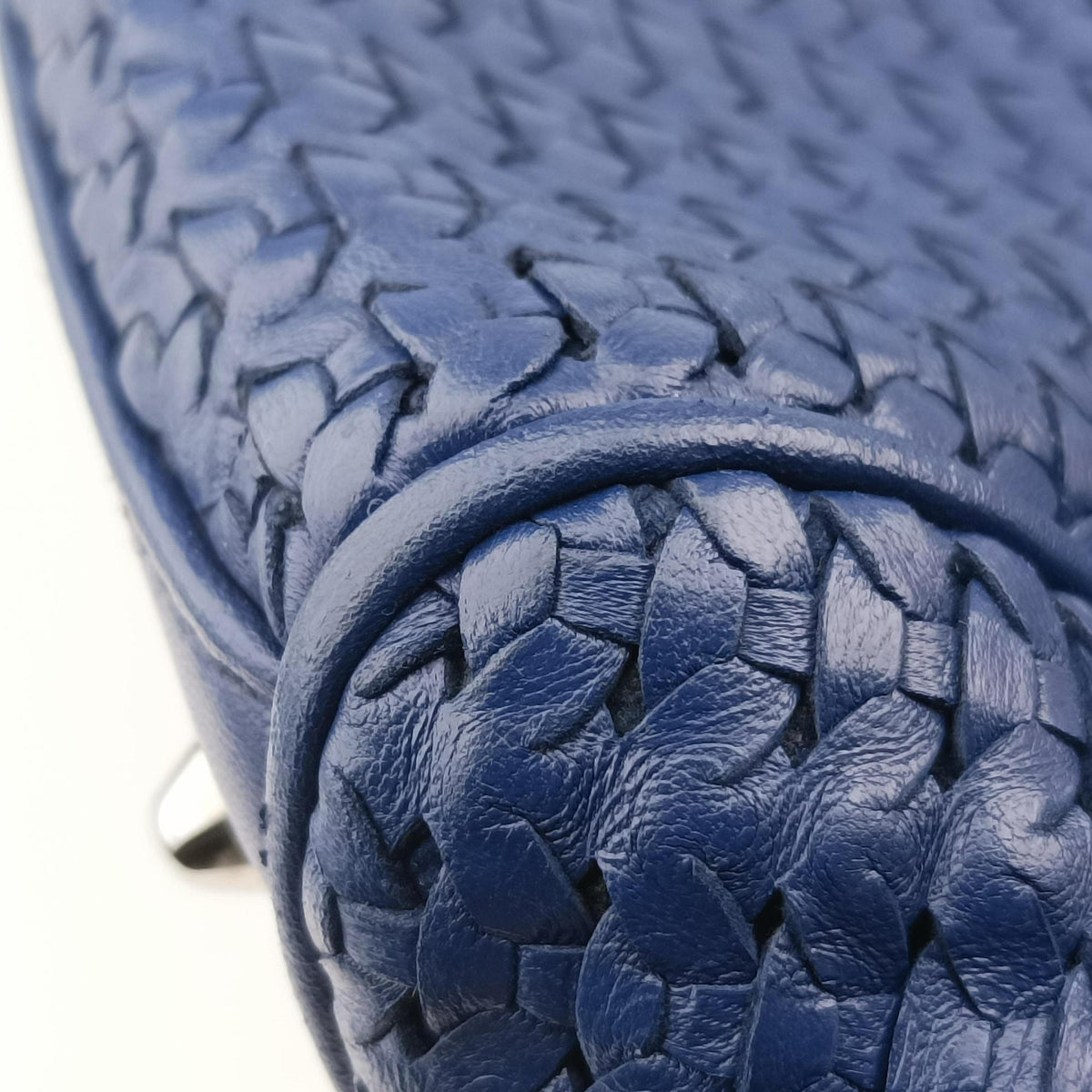 Vintage Christian Dior Soft Lady Dior Blue lambskin  handbag | stylenewstar