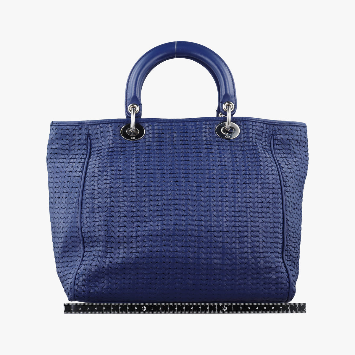 Vintage Christian Dior Soft Lady Dior Blue lambskin  handbag | stylenewstar