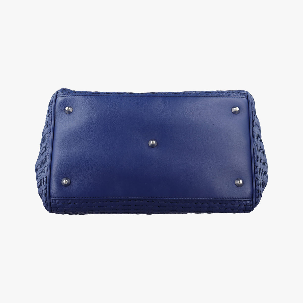 Vintage Christian Dior Soft Lady Dior Blue lambskin  handbag | stylenewstar