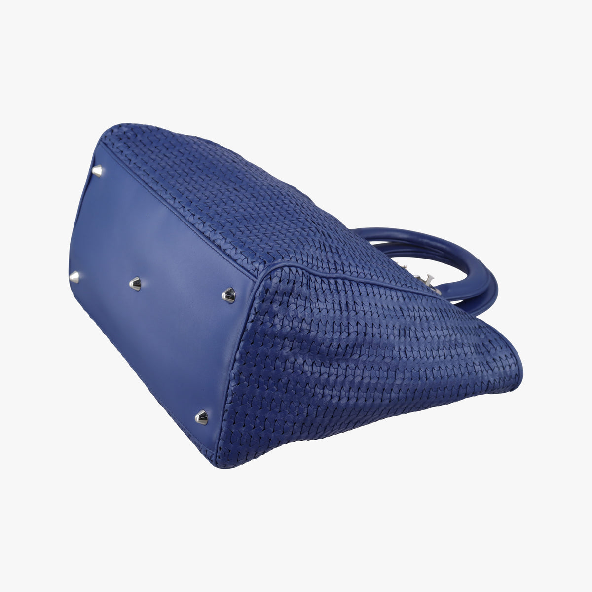 Vintage Christian Dior Soft Lady Dior Blue lambskin  handbag | stylenewstar