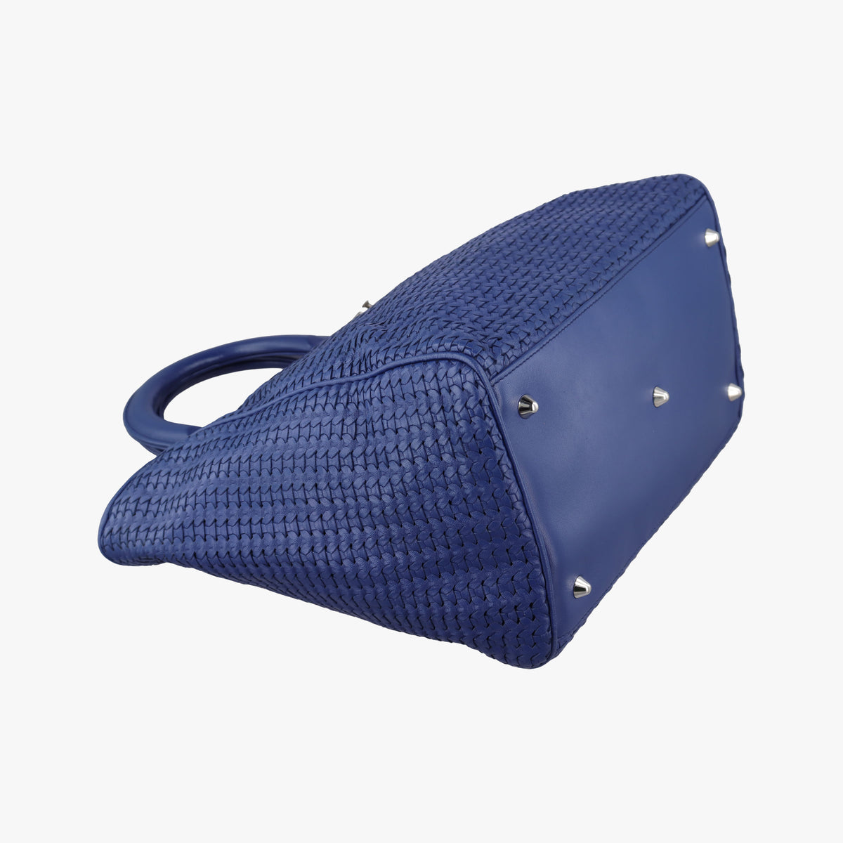 Vintage Christian Dior Soft Lady Dior Blue lambskin  handbag | stylenewstar