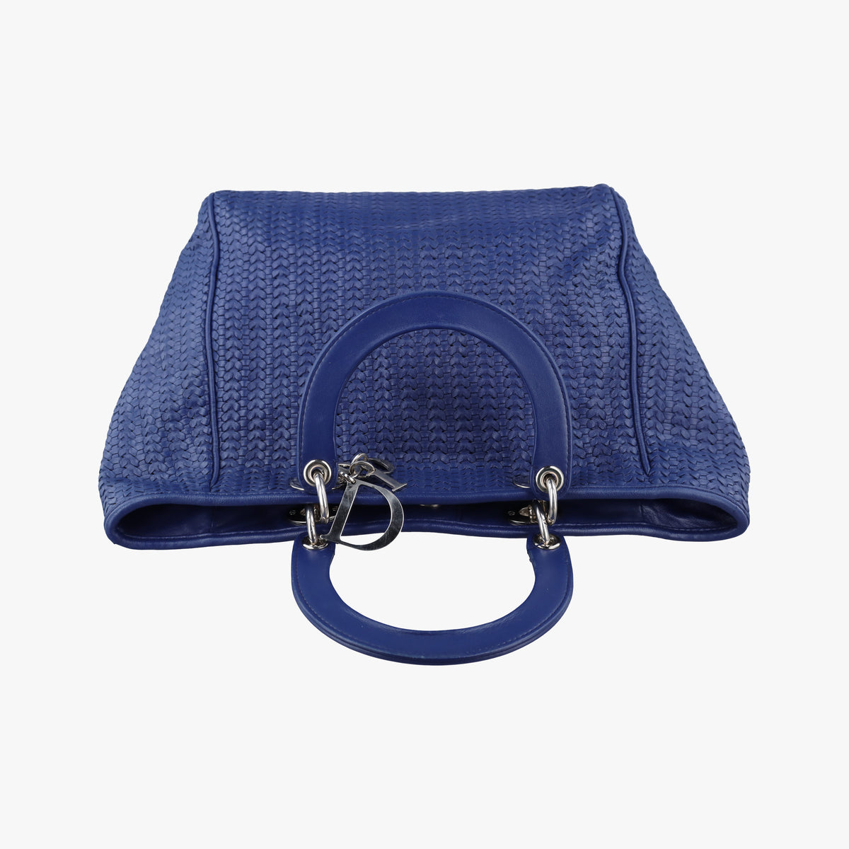 Vintage Christian Dior Soft Lady Dior Blue lambskin  handbag | stylenewstar
