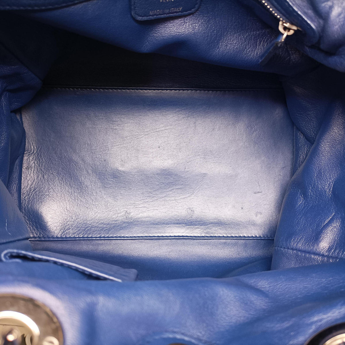Vintage Christian Dior Soft Lady Dior Blue lambskin  handbag | stylenewstar
