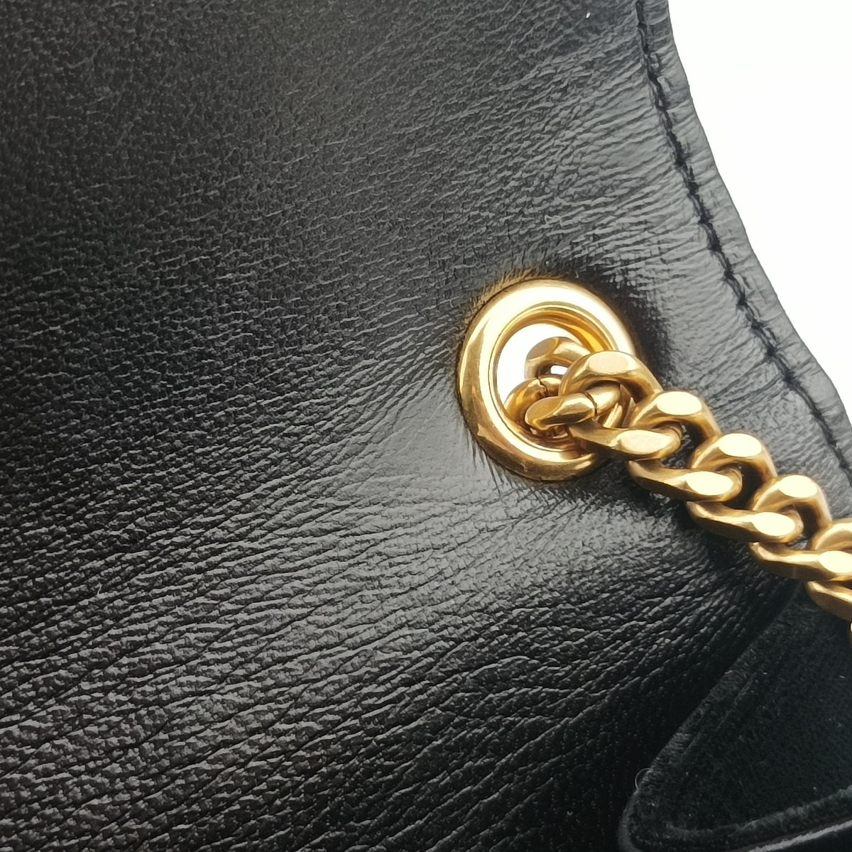 Pre-owned Yves Saint Laurent KATE Black velour 354119 shoulderbag | stylenewstar