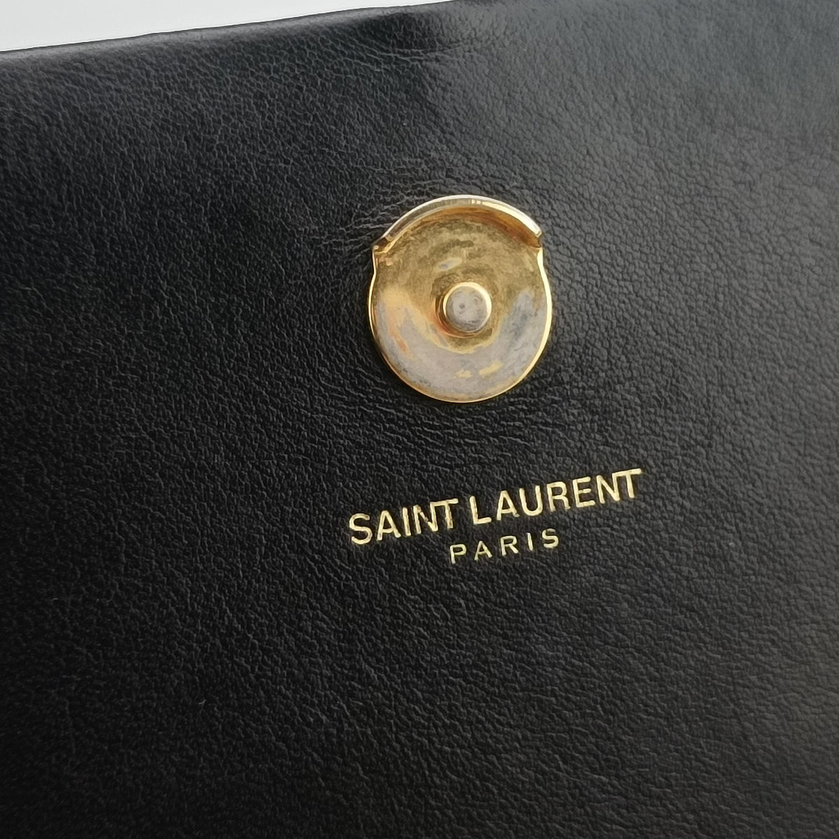 Pre-owned Yves Saint Laurent KATE Black velour 354119 shoulderbag | stylenewstar