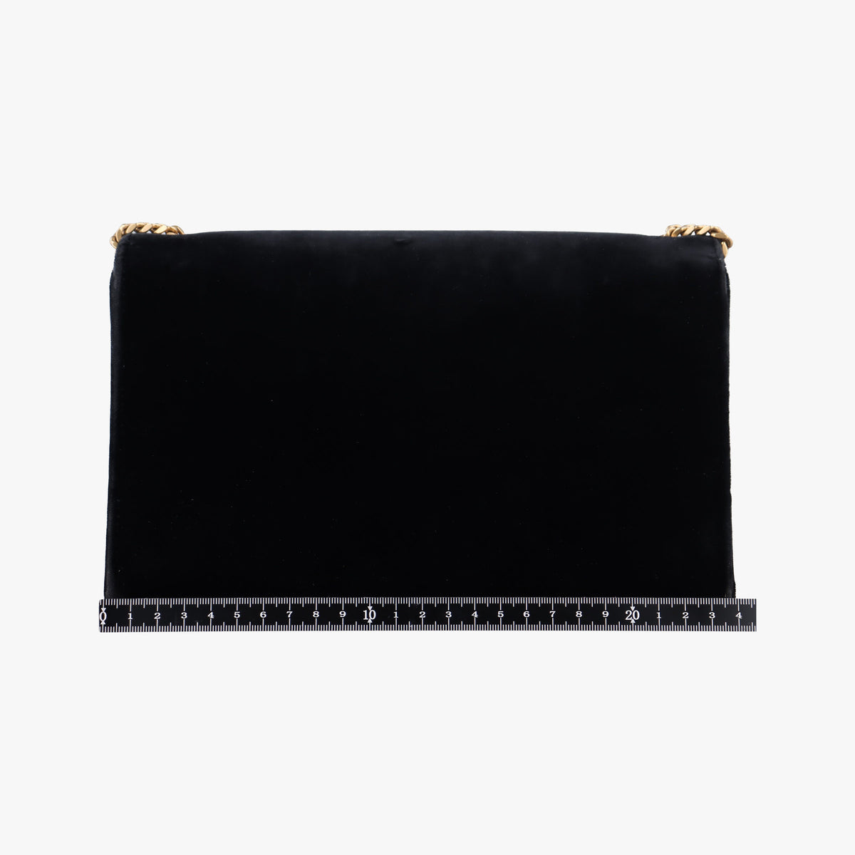 Pre-owned Yves Saint Laurent KATE Black velour 354119 shoulderbag | stylenewstar