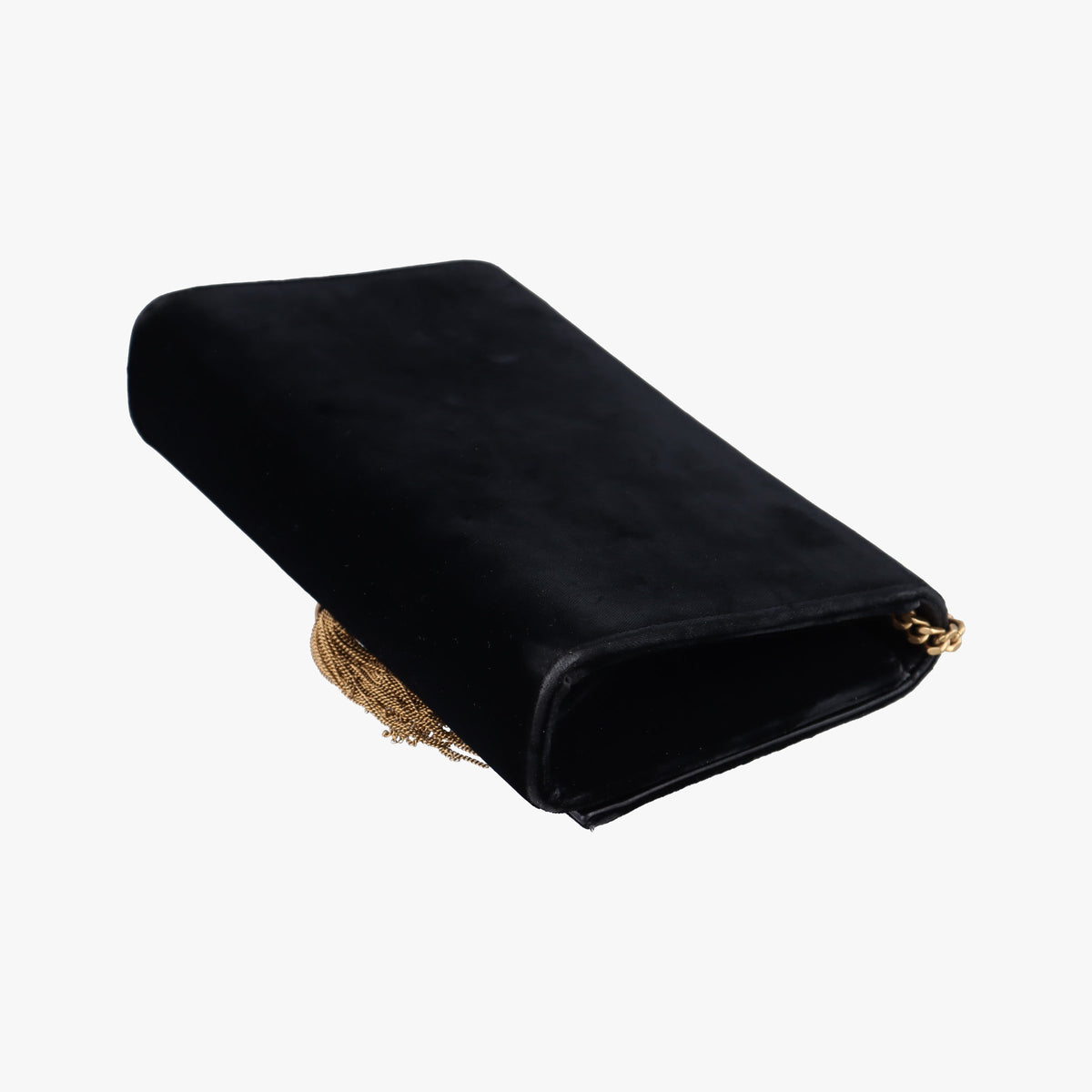 Pre-owned Yves Saint Laurent KATE Black velour 354119 shoulderbag | stylenewstar