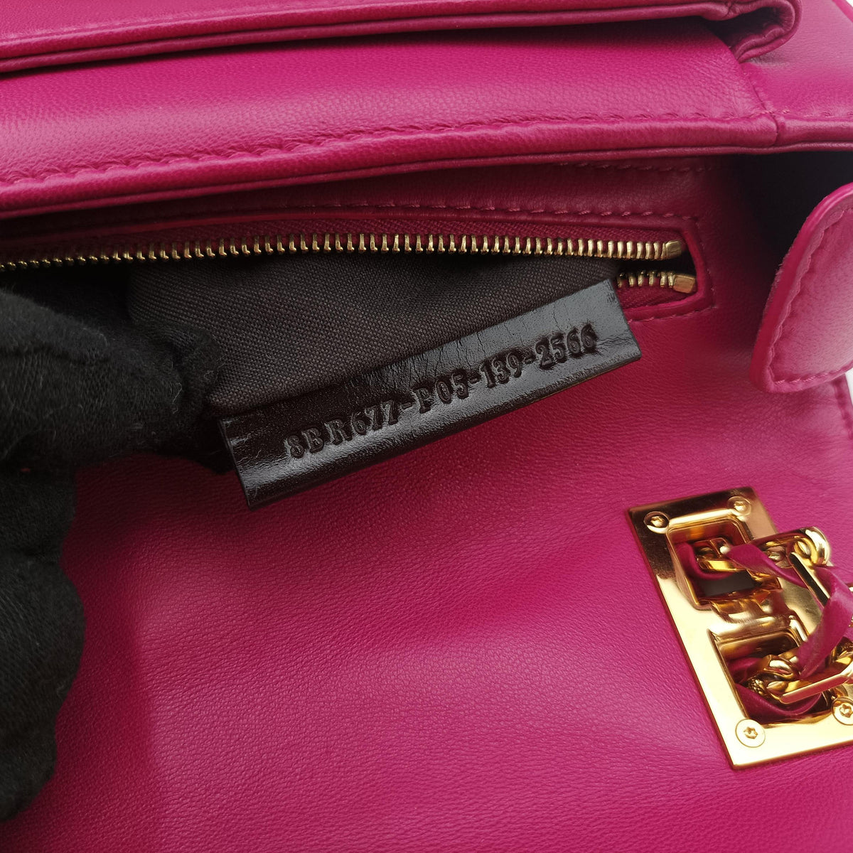 Pre-owned Fendi Be Baguette Rose Leather 8BR677 shoulderbag | stylenewstar