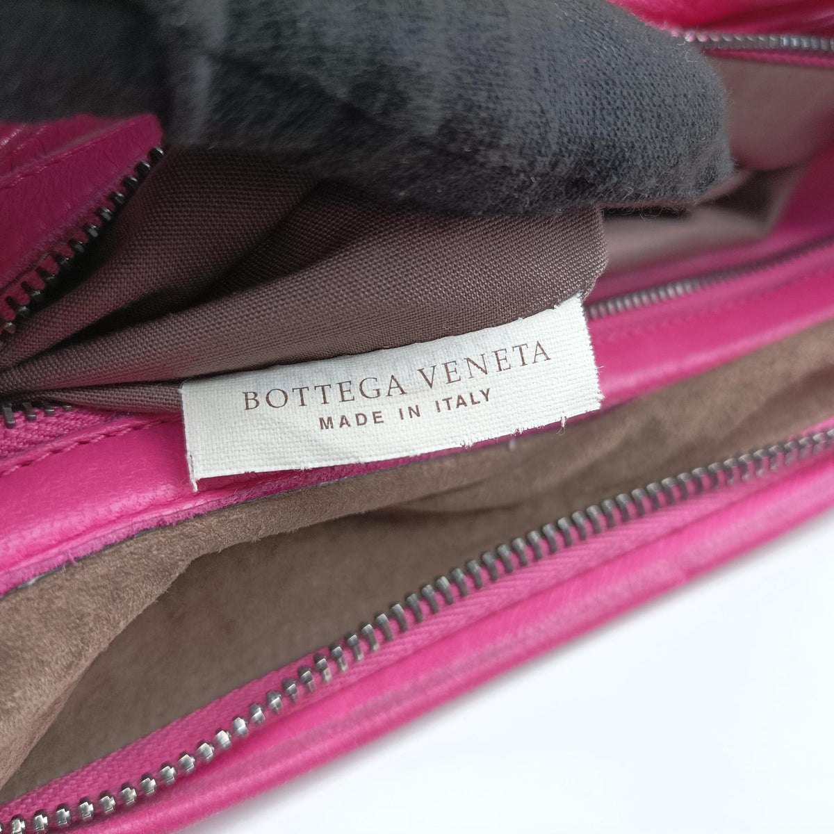 Pre-owned Bottega Veneta Intrecciato Rose lambskin  handbag | stylenewstar