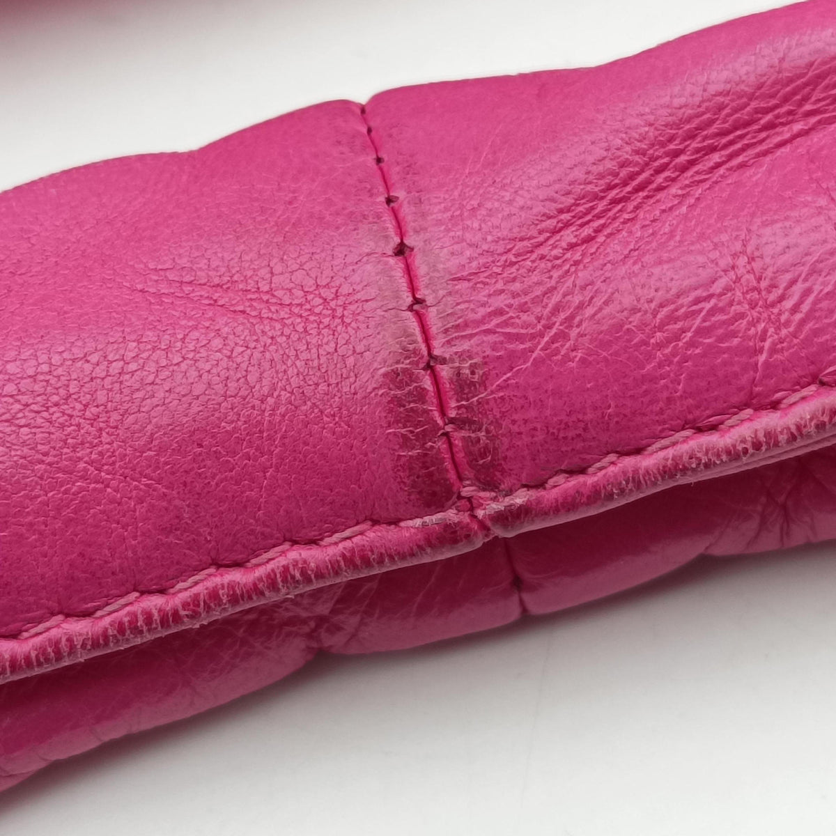 Pre-owned Bottega Veneta Intrecciato Rose lambskin  handbag | stylenewstar
