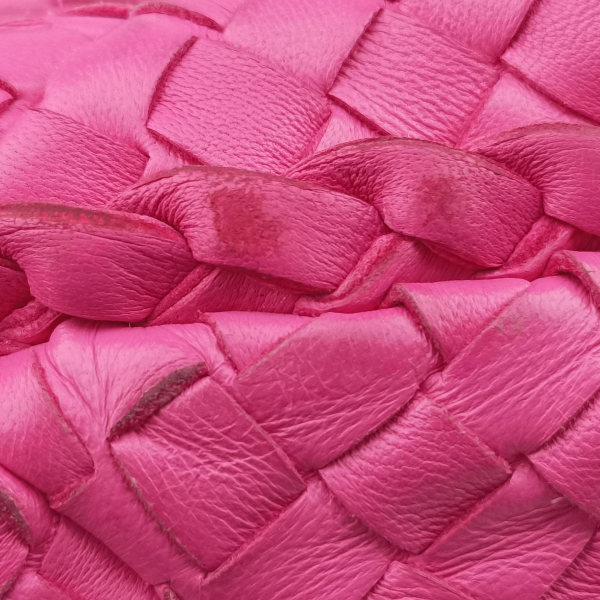 Pre-owned Bottega Veneta Intrecciato Rose lambskin  handbag | stylenewstar