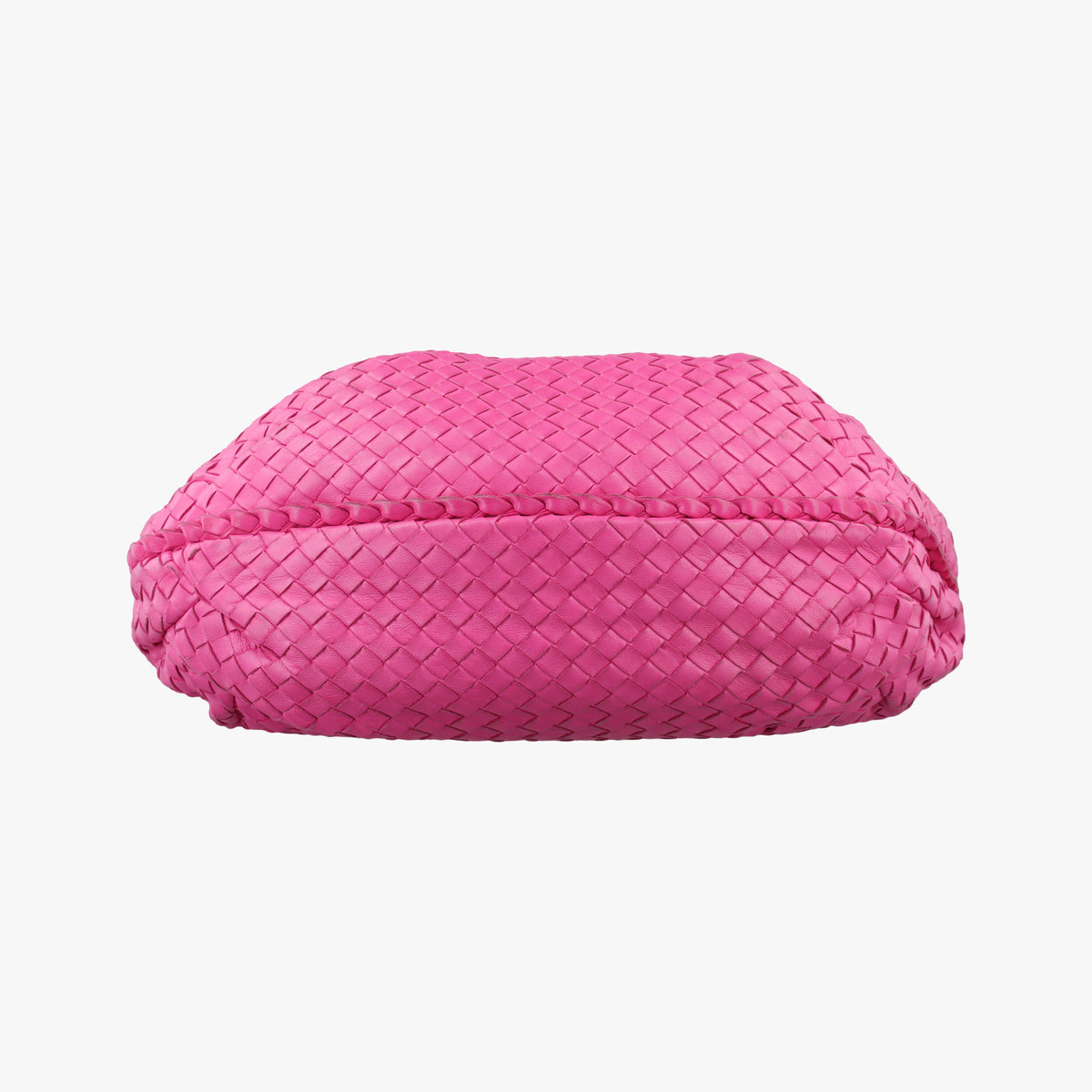 Pre-owned Bottega Veneta Intrecciato Rose lambskin  handbag | stylenewstar