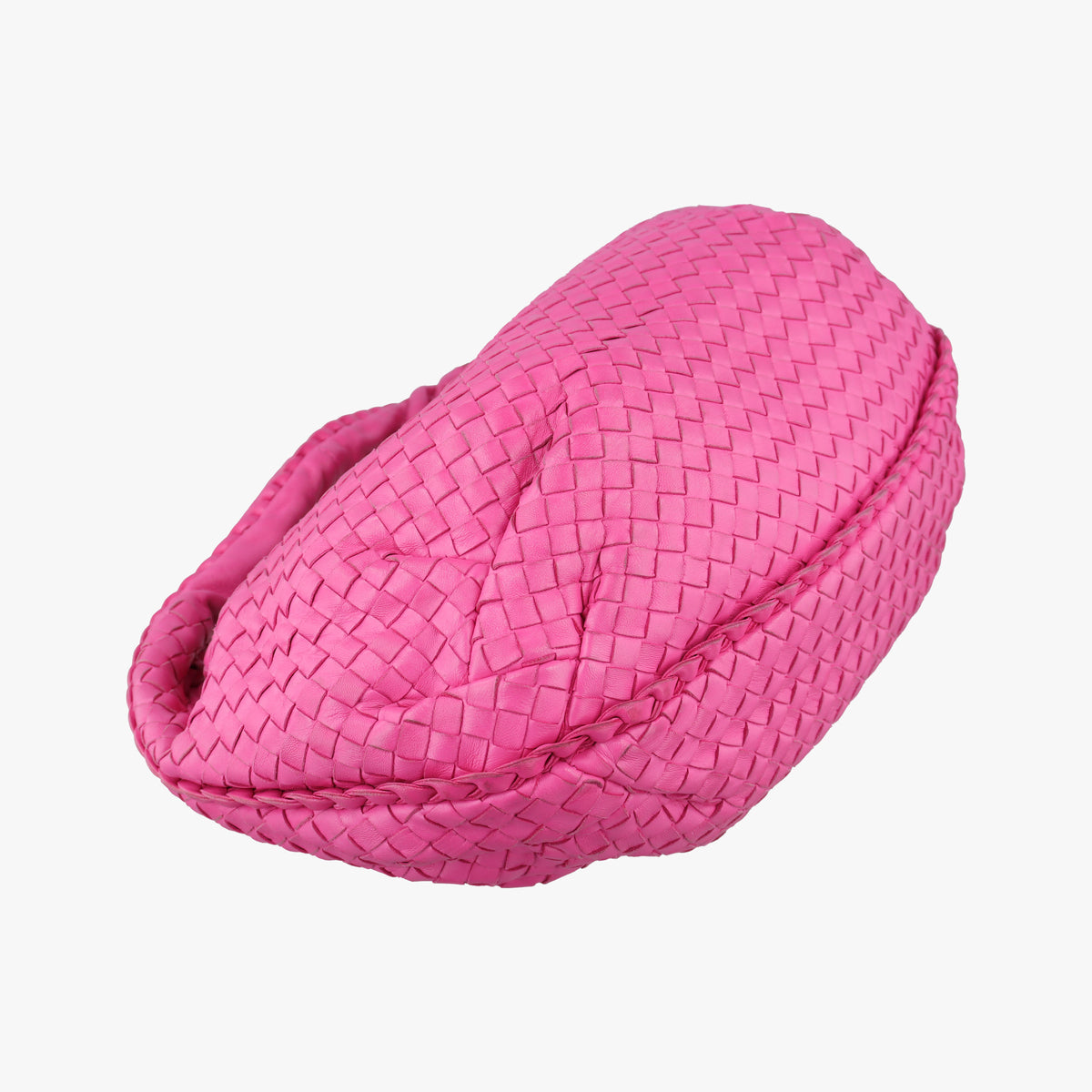 Pre-owned Bottega Veneta Intrecciato Rose lambskin  handbag | stylenewstar