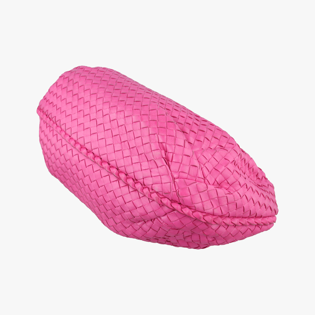 Pre-owned Bottega Veneta Intrecciato Rose lambskin  handbag | stylenewstar