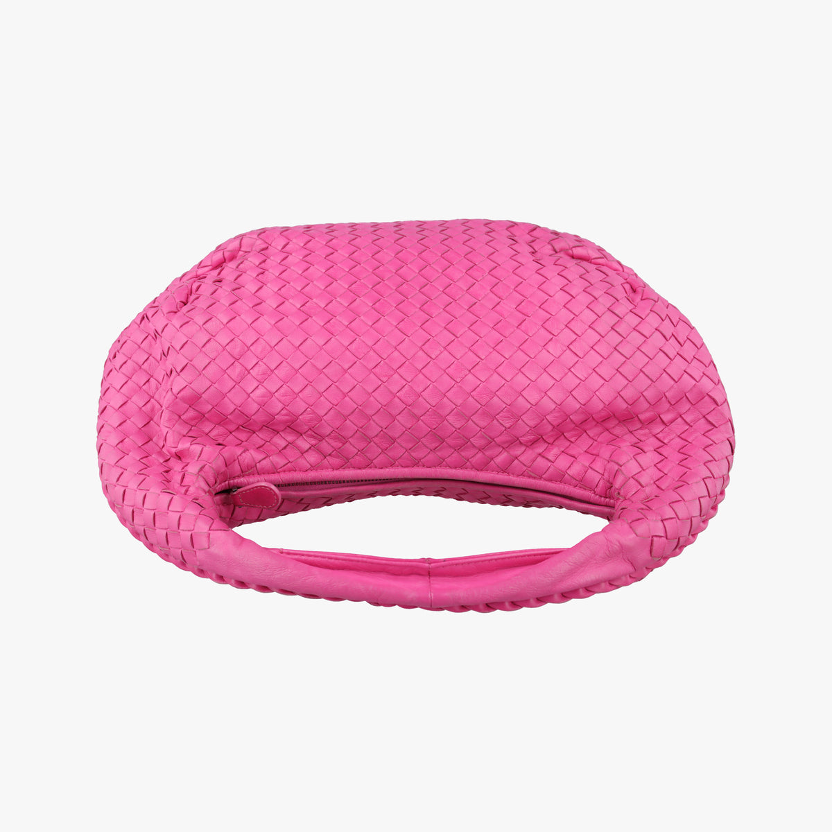Pre-owned Bottega Veneta Intrecciato Rose lambskin  handbag | stylenewstar