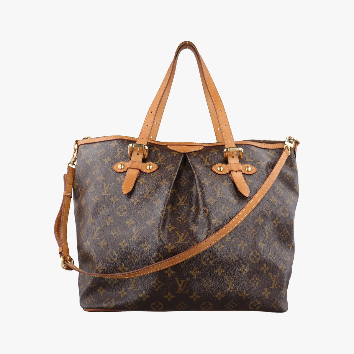 Pre-owned Louis Vuitton PALERMO GM brown Monogram Canvas M40146 shoulderbag | stylenewstar