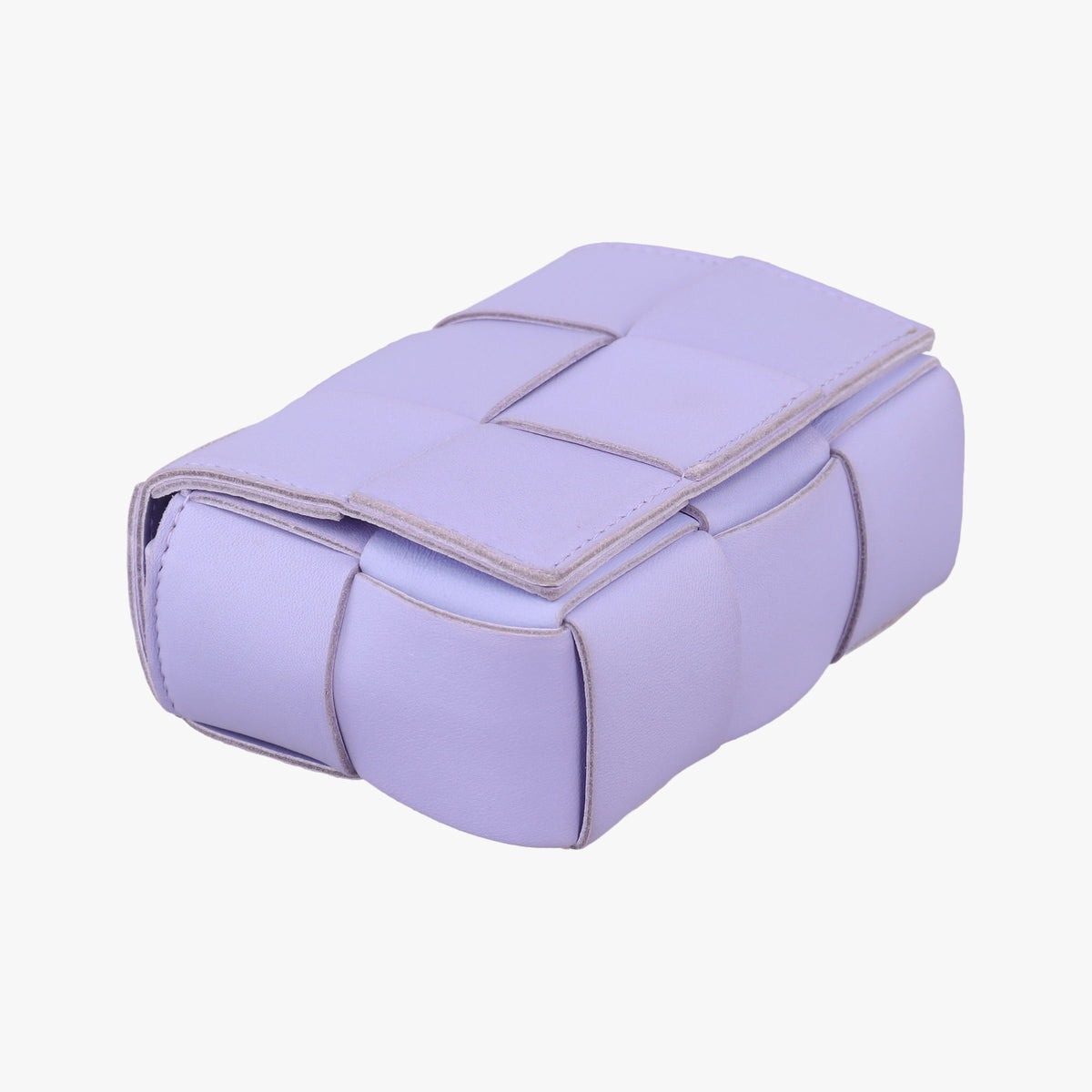 Pre-owned Bottega Veneta candy cassette Purple lambskin  shoulderbag | stylenewstar