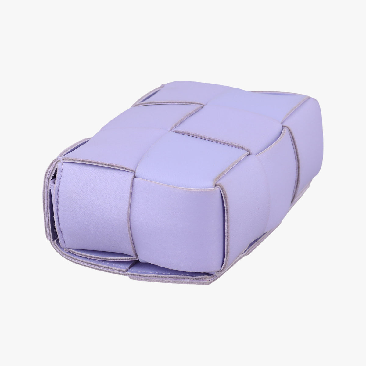 Pre-owned Bottega Veneta candy cassette Purple lambskin  shoulderbag | stylenewstar