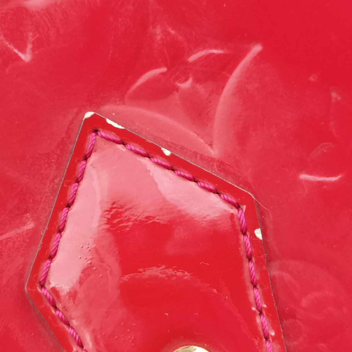 Pre-owned Louis Vuitton Alma PM pomme d'amour Vernis M90096 handbag | stylenewstar