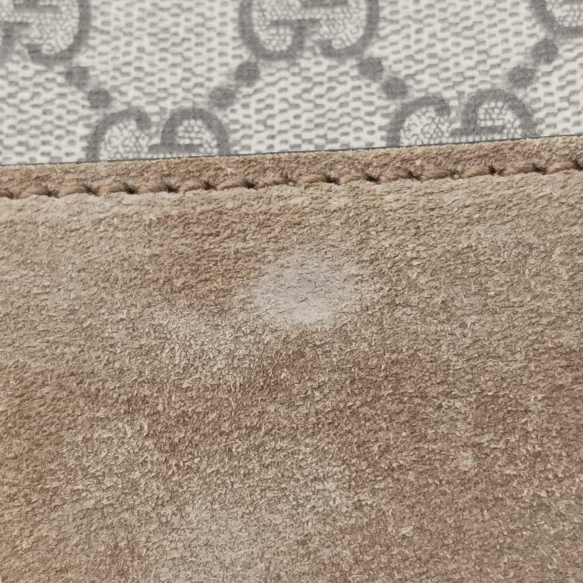 Pre-owned Gucci Dionysus Beige×Brown PVC coated canvas × suede 400249 shoulderbag | stylenewstar