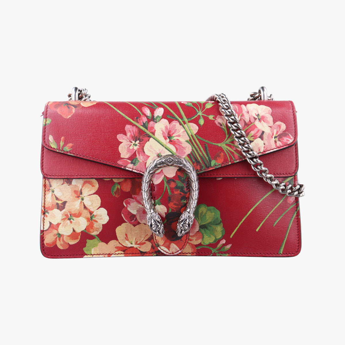 Secondhand Gucci Dionysus Red×Multicolour Leather 400249 shoulderbag | stylenewstar