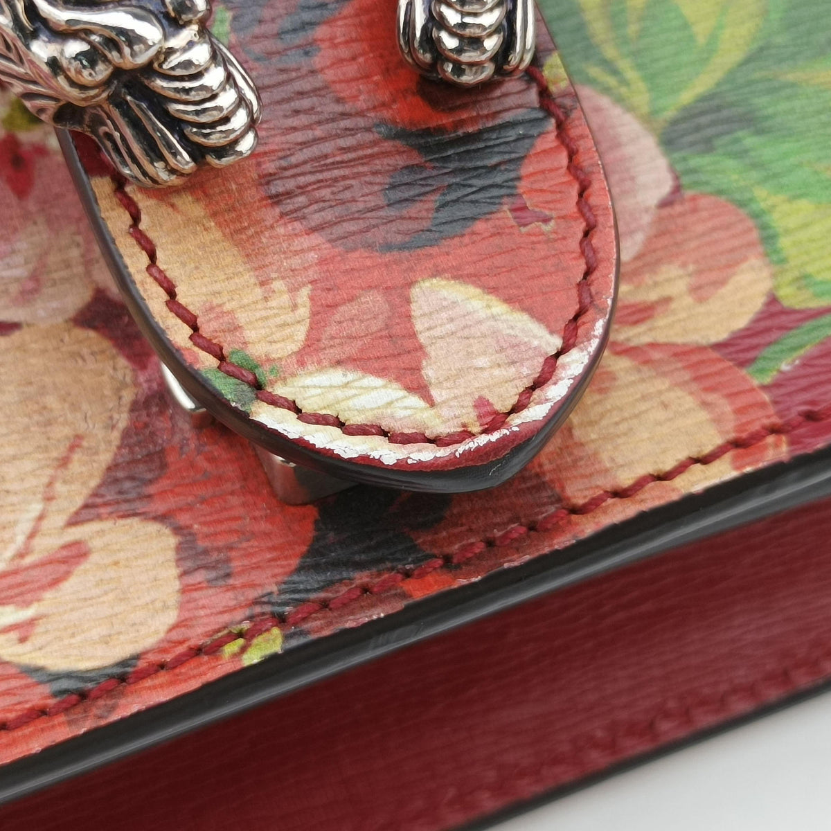 Secondhand Gucci Dionysus Red×Multicolour Leather 400249 shoulderbag | stylenewstar