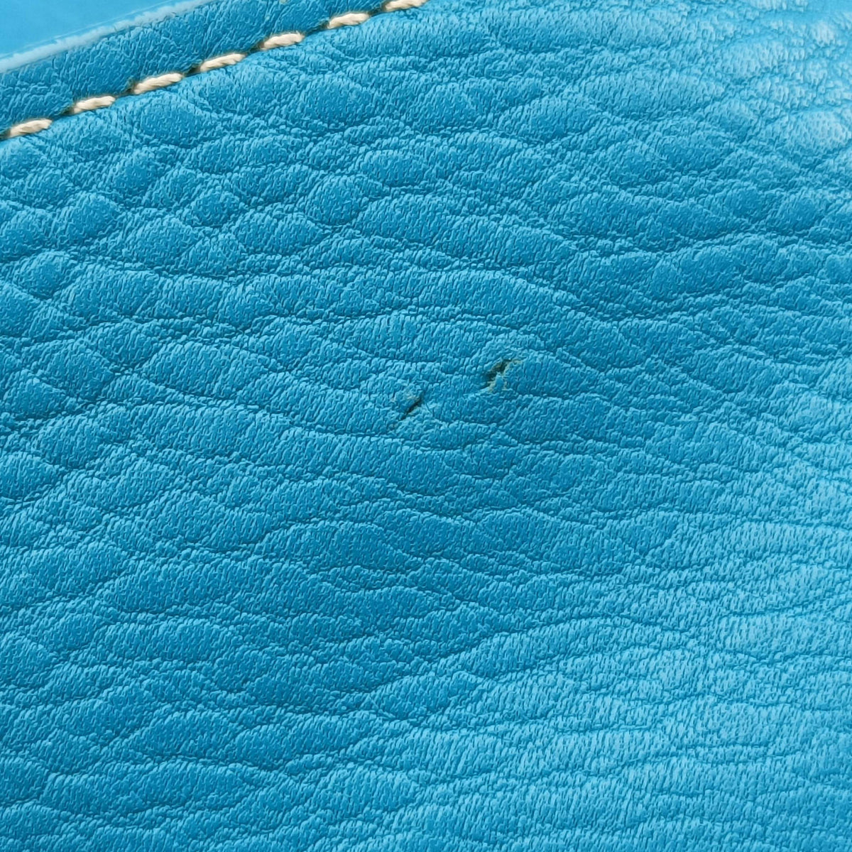 Pre-owned Prada Vitello Phoenix Blue Green Leather BN1713 handbag | stylenewstar
