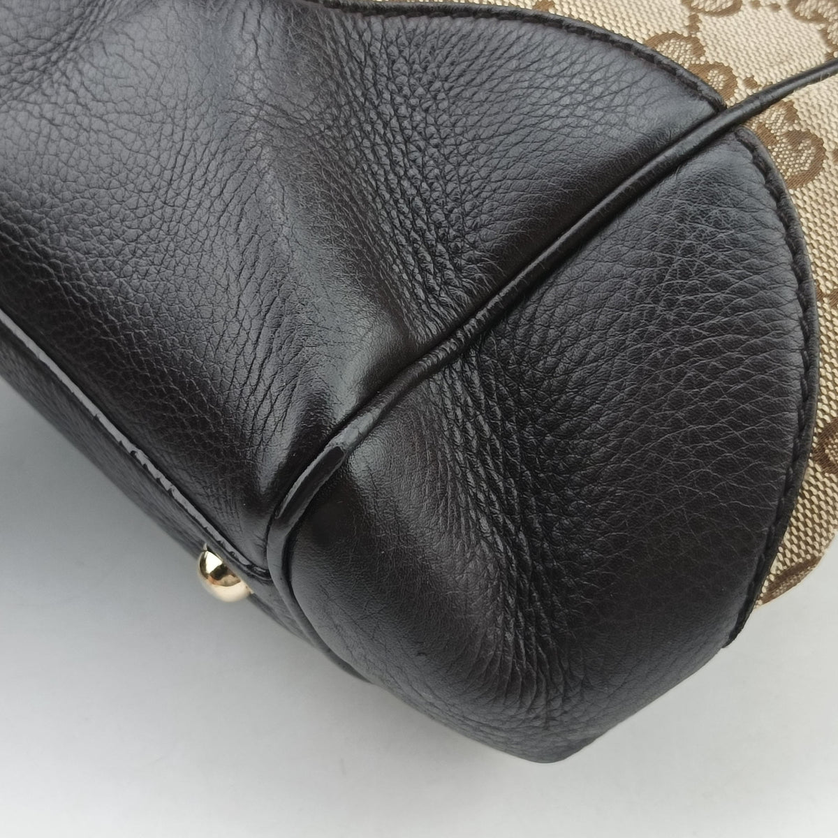 Pre-owned Gucci Bamboo Beige×Brown Canvas×Leather 282317 handbag | stylenewstar