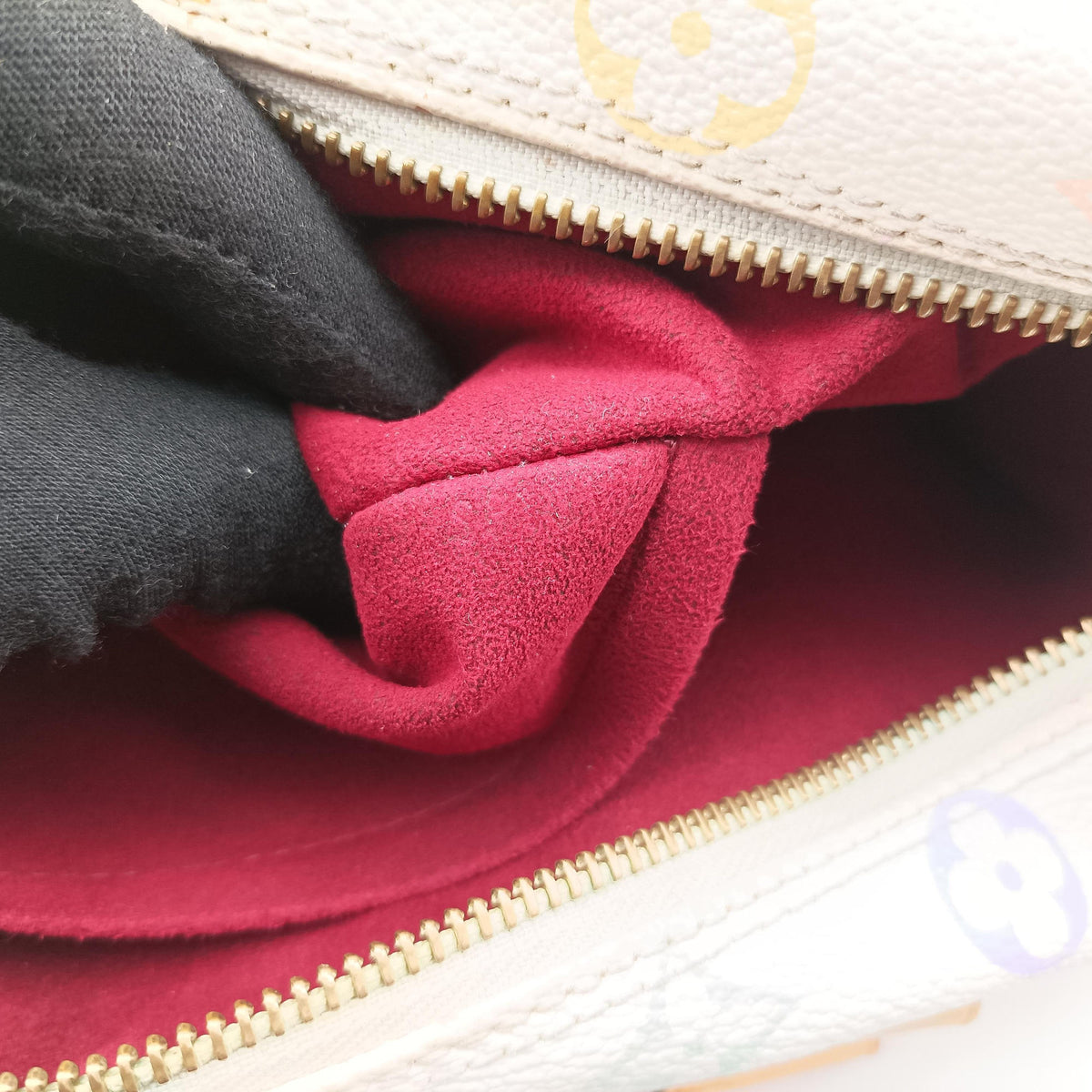 Secondhand Louis Vuitton Speedy 30 white Monogram Multicolor M92643 handbag | stylenewstar