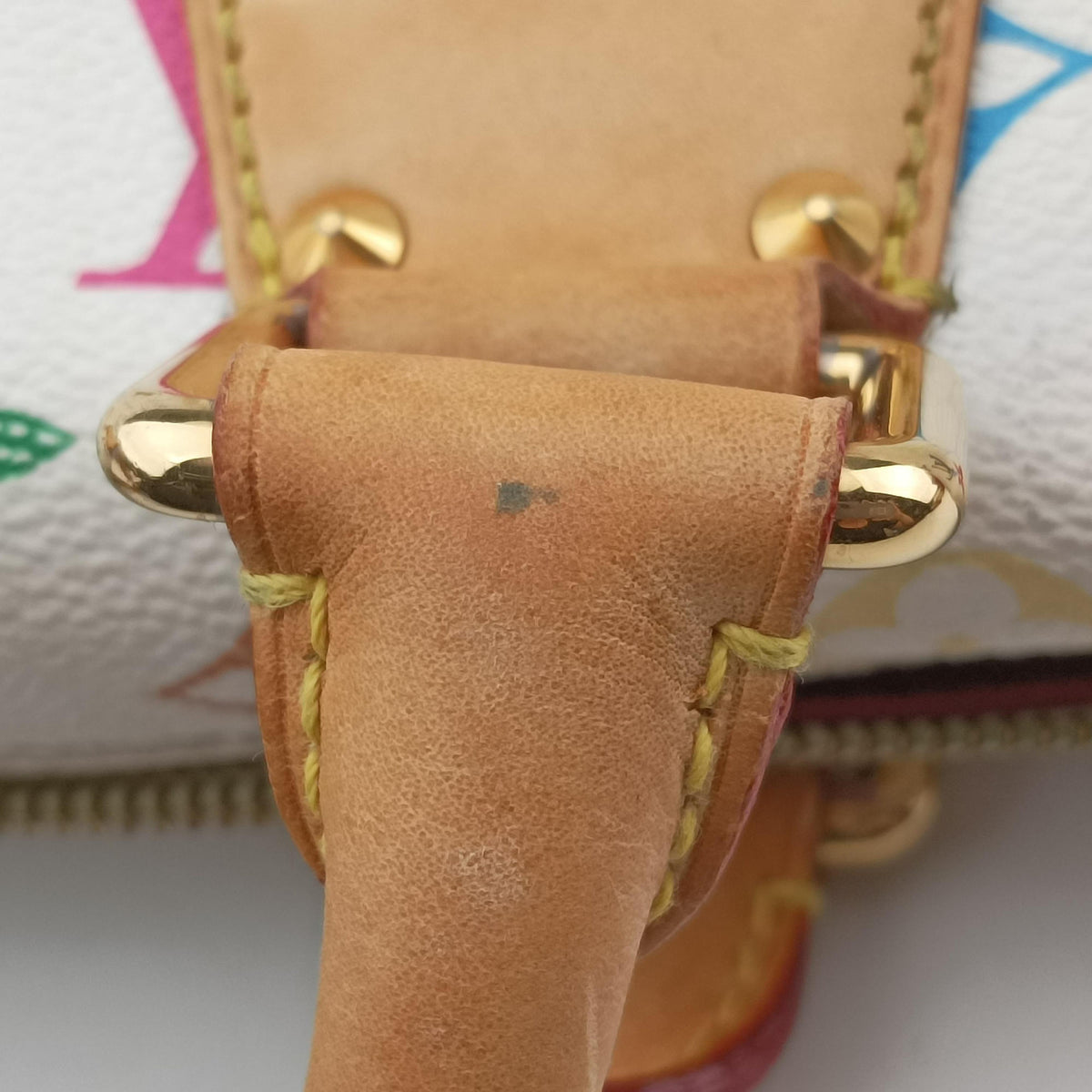 Secondhand Louis Vuitton Speedy 30 white Monogram Multicolor M92643 handbag | stylenewstar