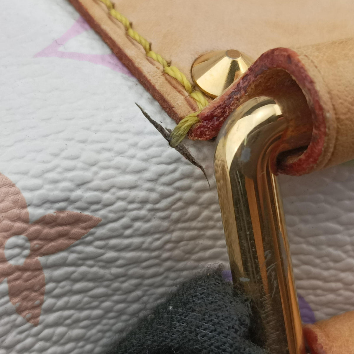 Secondhand Louis Vuitton Speedy 30 white Monogram Multicolor M92643 handbag | stylenewstar