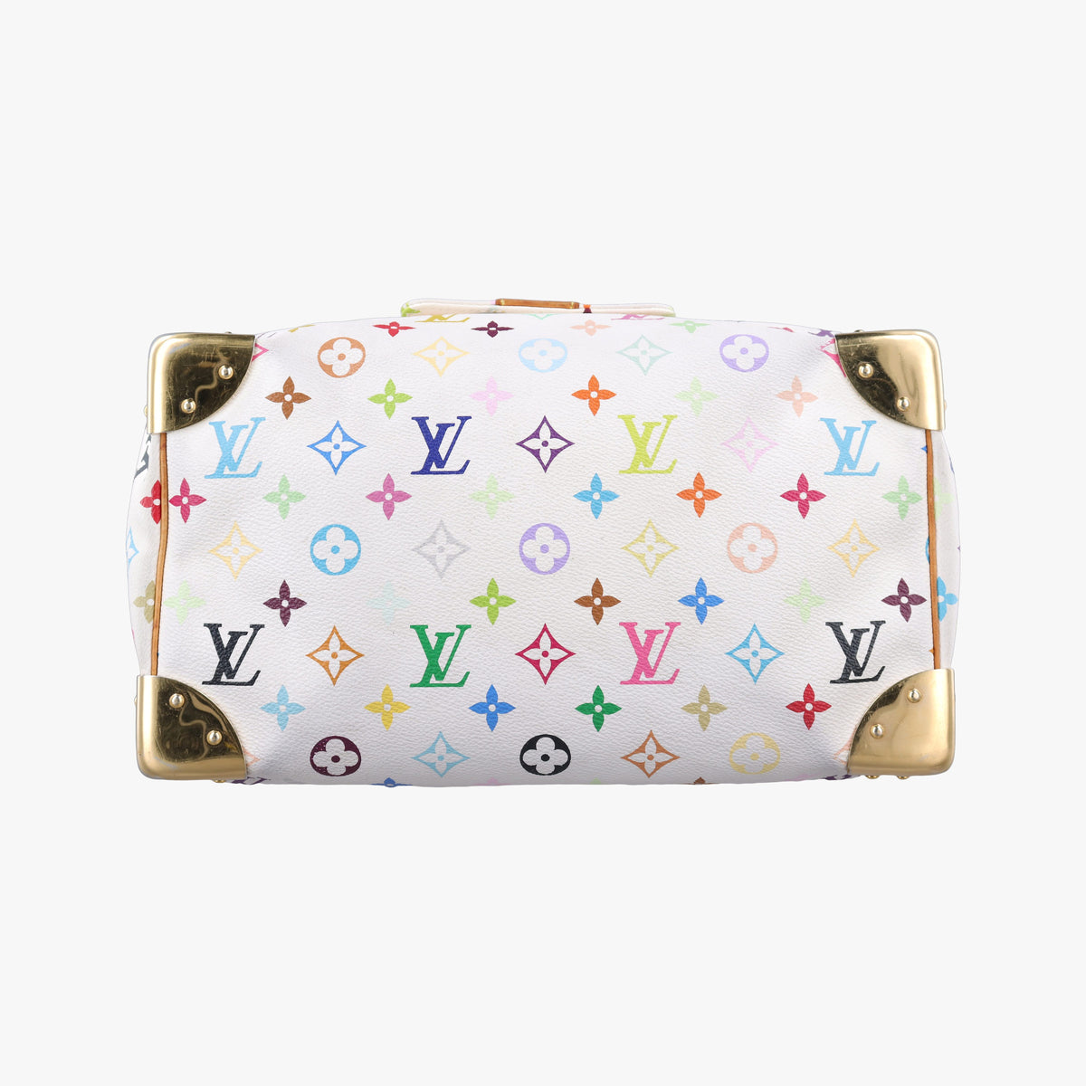 Secondhand Louis Vuitton Speedy 30 white Monogram Multicolor M92643 handbag | stylenewstar