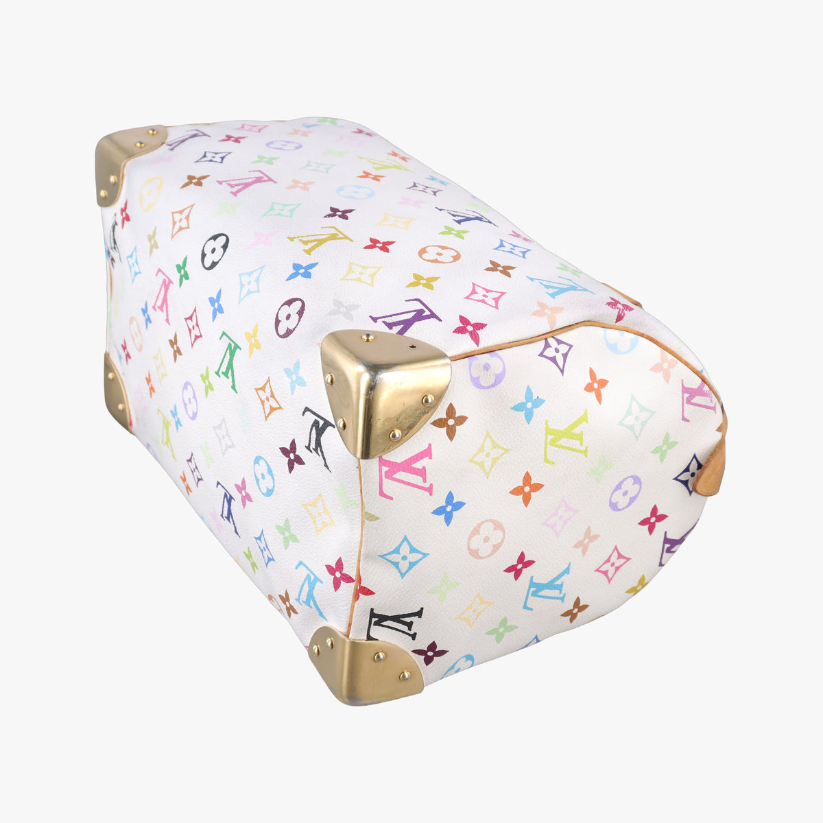 Secondhand Louis Vuitton Speedy 30 white Monogram Multicolor M92643 handbag | stylenewstar