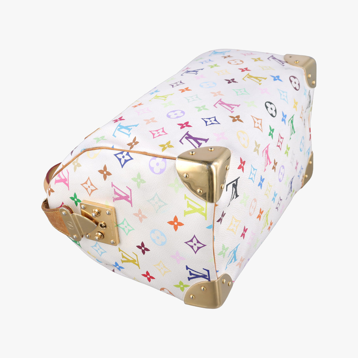 Secondhand Louis Vuitton Speedy 30 white Monogram Multicolor M92643 handbag | stylenewstar