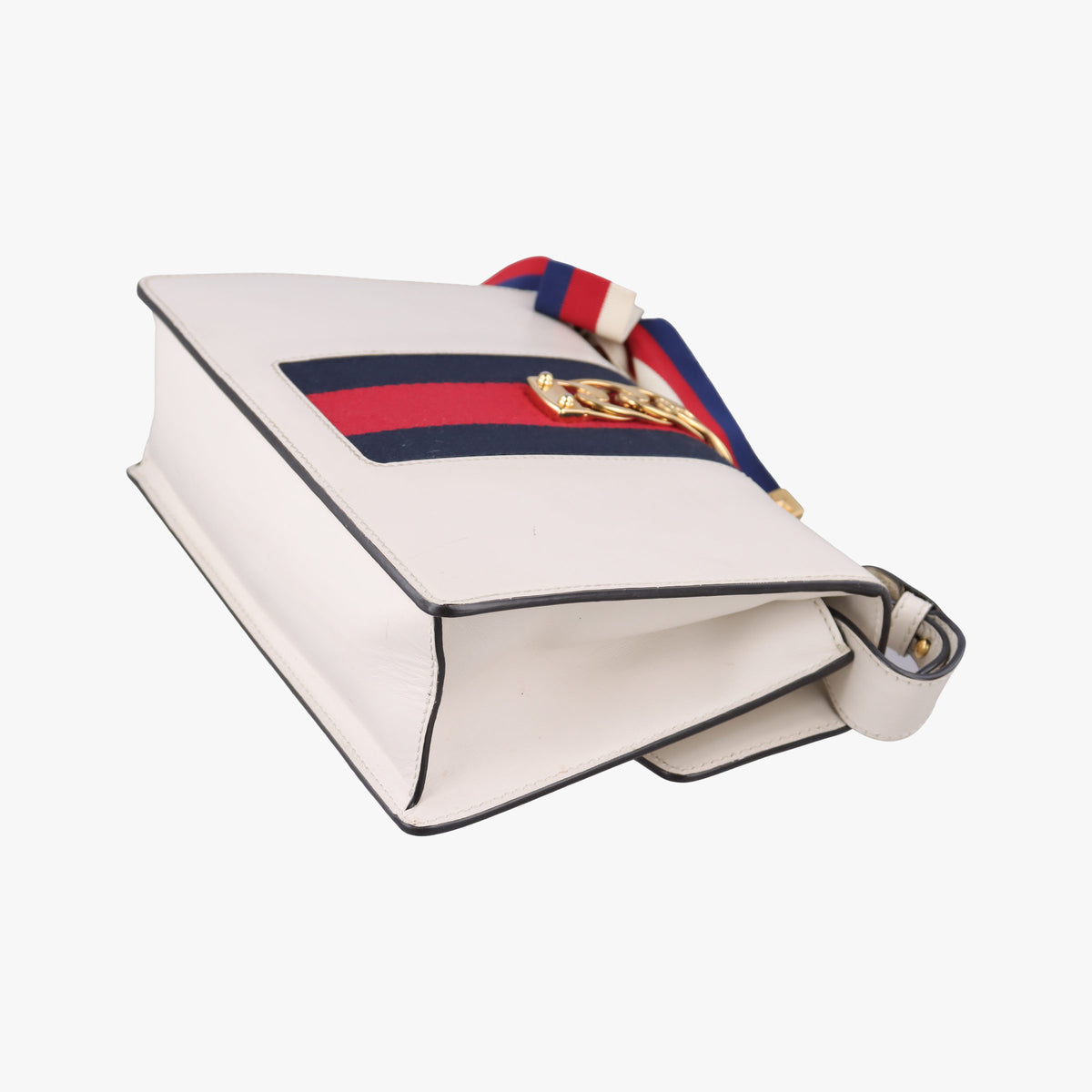 Pre-owned Gucci Sylvie White Leather 421882 shoulderbag | stylenewstar