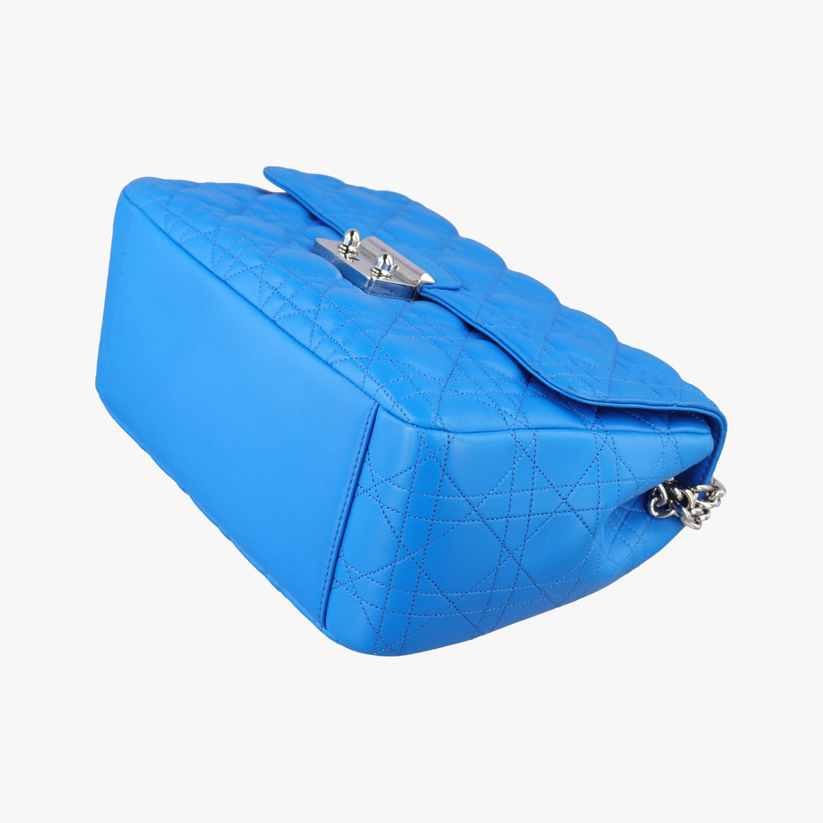 Pre-owned Christian Dior Miss Dior Canage Blue lambskin  shoulderbag | stylenewstar