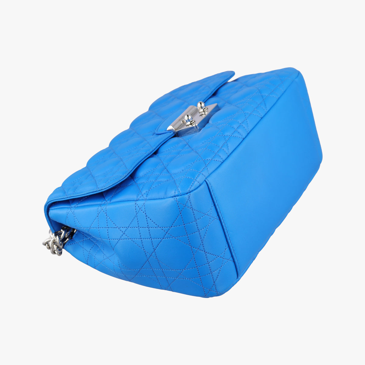 Pre-owned Christian Dior Miss Dior Canage Blue lambskin  shoulderbag | stylenewstar