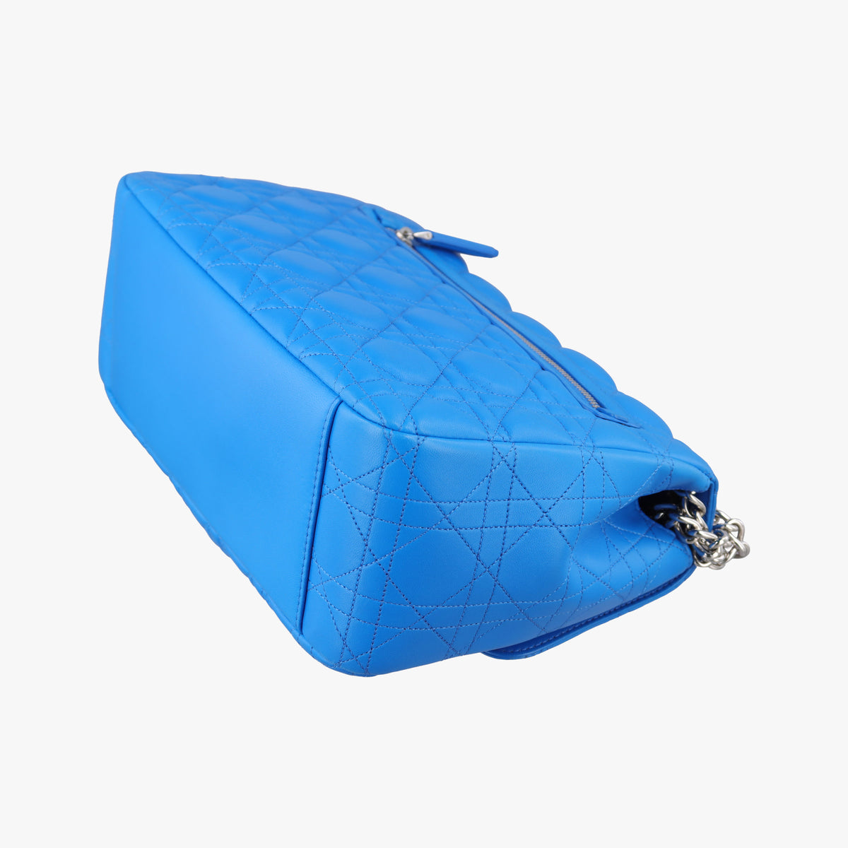 Pre-owned Christian Dior Miss Dior Canage Blue lambskin  shoulderbag | stylenewstar