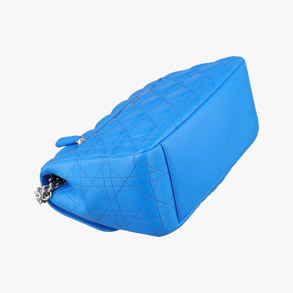 Pre-owned Christian Dior Miss Dior Canage Blue lambskin  shoulderbag | stylenewstar