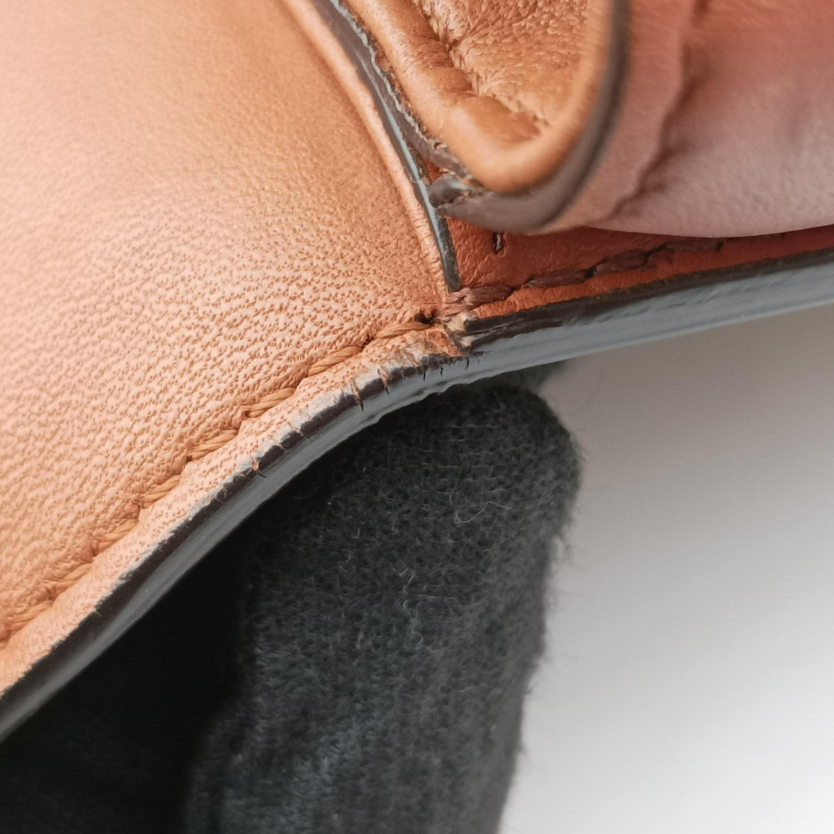 Pre-owned Celine Teen Triomphe Ivory x Brown Textile x Leather  shoulderbag | stylenewstar