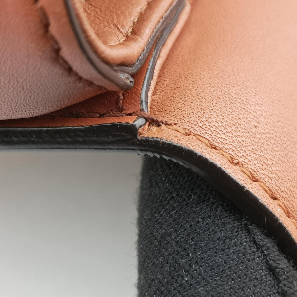 Pre-owned Celine Teen Triomphe Ivory x Brown Textile x Leather  shoulderbag | stylenewstar