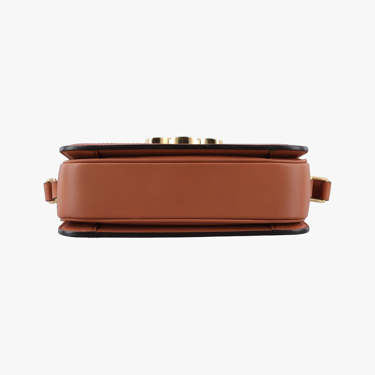 Pre-owned Celine Teen Triomphe Ivory x Brown Textile x Leather  shoulderbag | stylenewstar