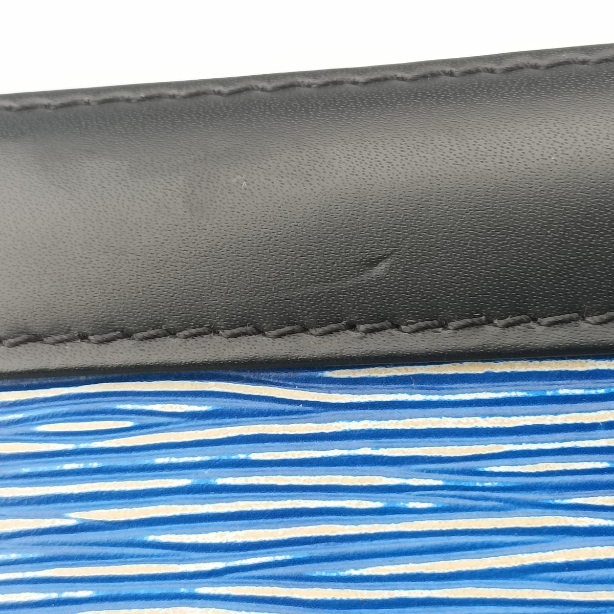 Secondhand Louis Vuitton Alma BB DENIM BLEU×black Epi M41437 handbag | stylenewstar