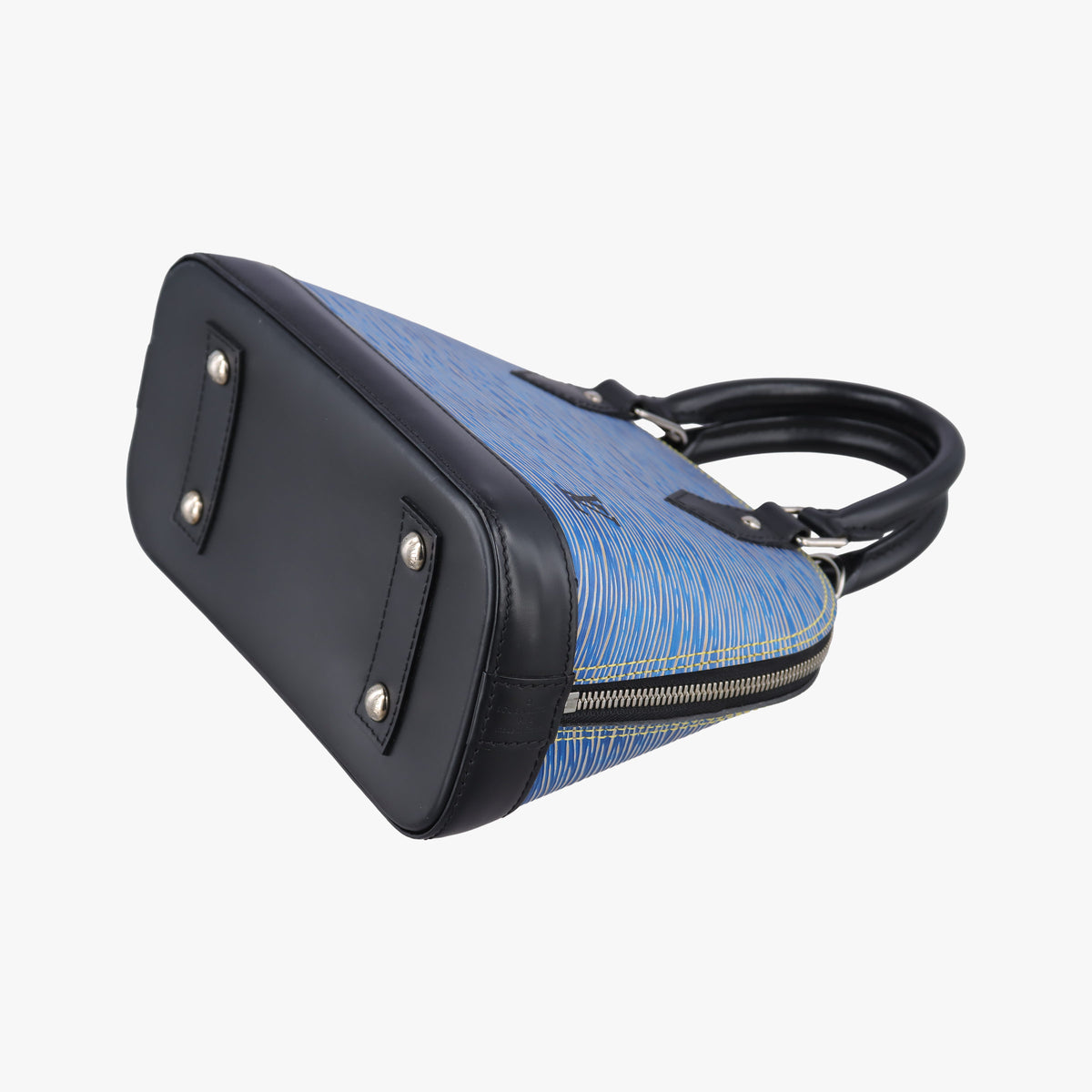 Secondhand Louis Vuitton Alma BB DENIM BLEU×black Epi M41437 handbag | stylenewstar