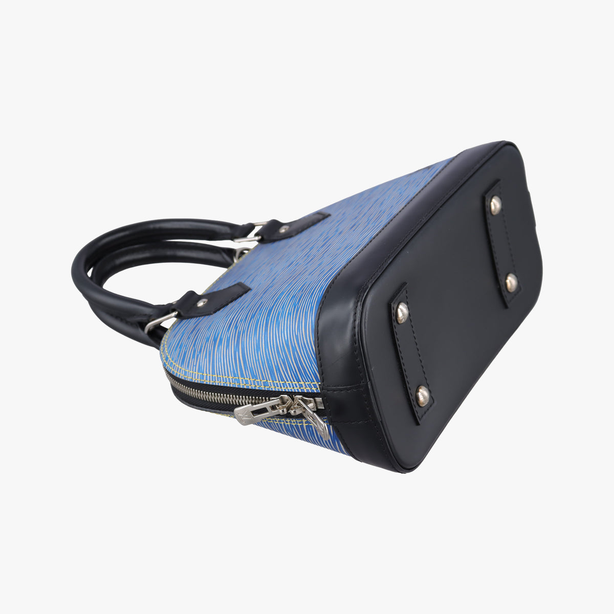 Secondhand Louis Vuitton Alma BB DENIM BLEU×black Epi M41437 handbag | stylenewstar