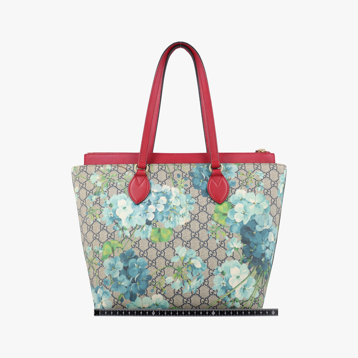 Secondhand Gucci GG Blooms beige×Red×Multicolour PVC coated canvas 546315 handbag | stylenewstar