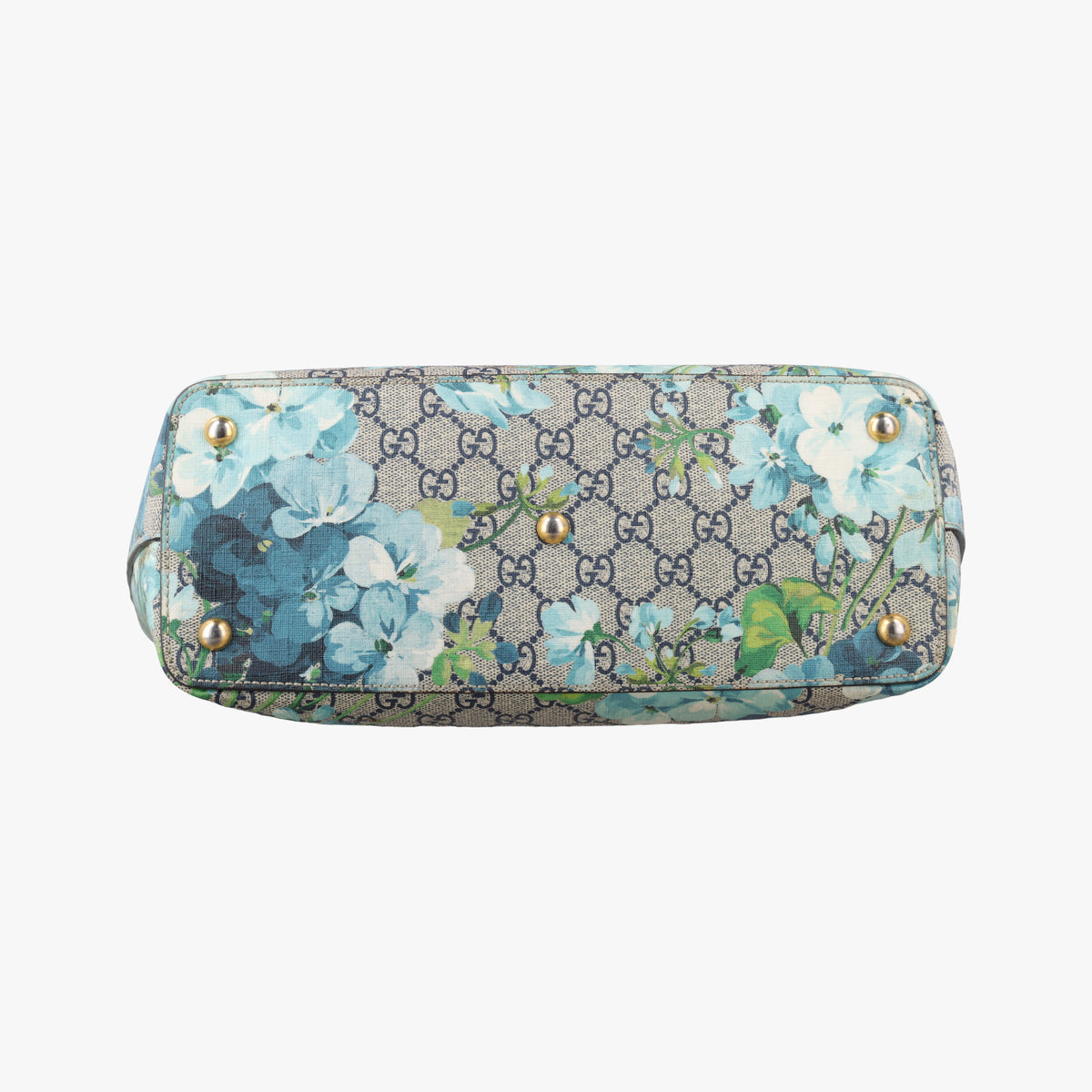 Secondhand Gucci GG Blooms beige×Red×Multicolour PVC coated canvas 546315 handbag | stylenewstar