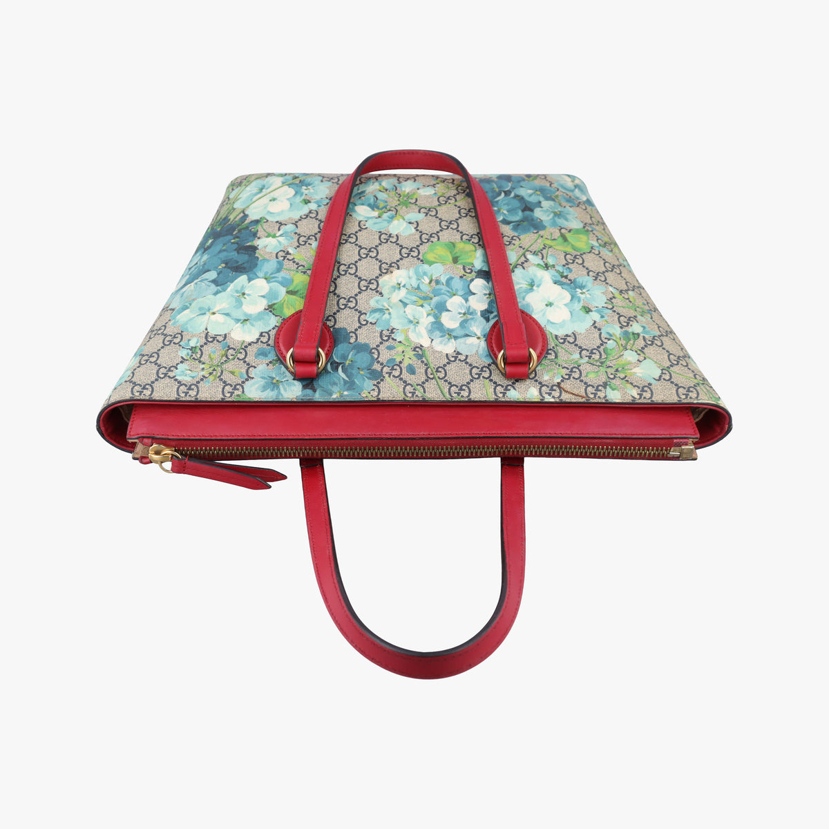 Secondhand Gucci GG Blooms beige×Red×Multicolour PVC coated canvas 546315 handbag | stylenewstar