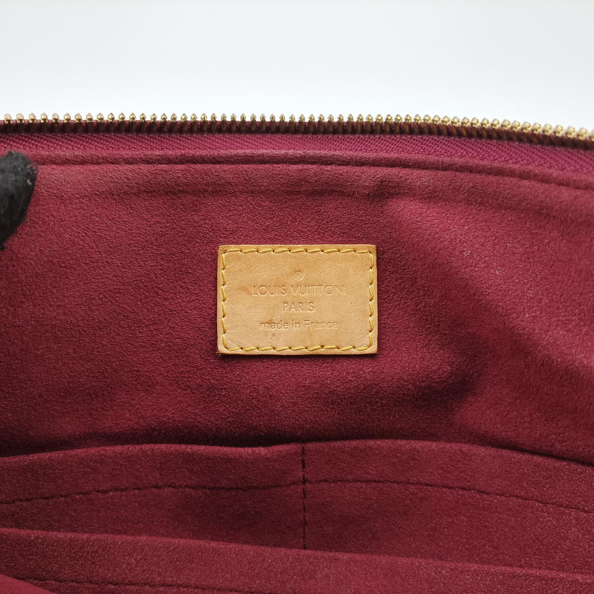 Pre-owned Louis Vuitton PALLAS Brown×AURORE Monogram Canvas×calf leather M40906 shoulderbag | stylenewstar